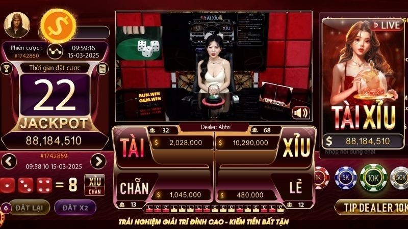 Tài Xỉu Trực Tiếp 1 Tài xỉu trực tiếp cá cược đỉnh cao tại XocDia88